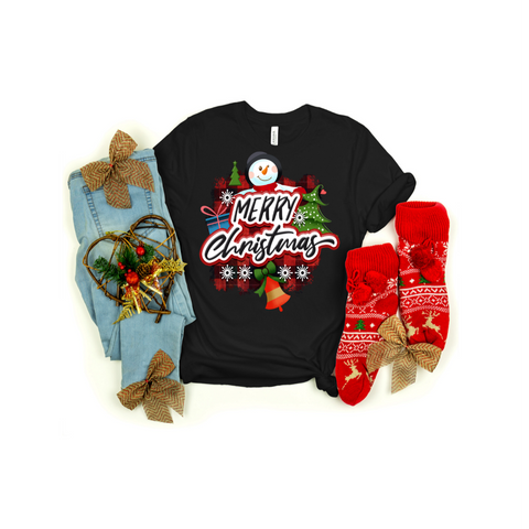 Image of Merry Christmas Unisex Jersey Short-Sleeve T-Shirt