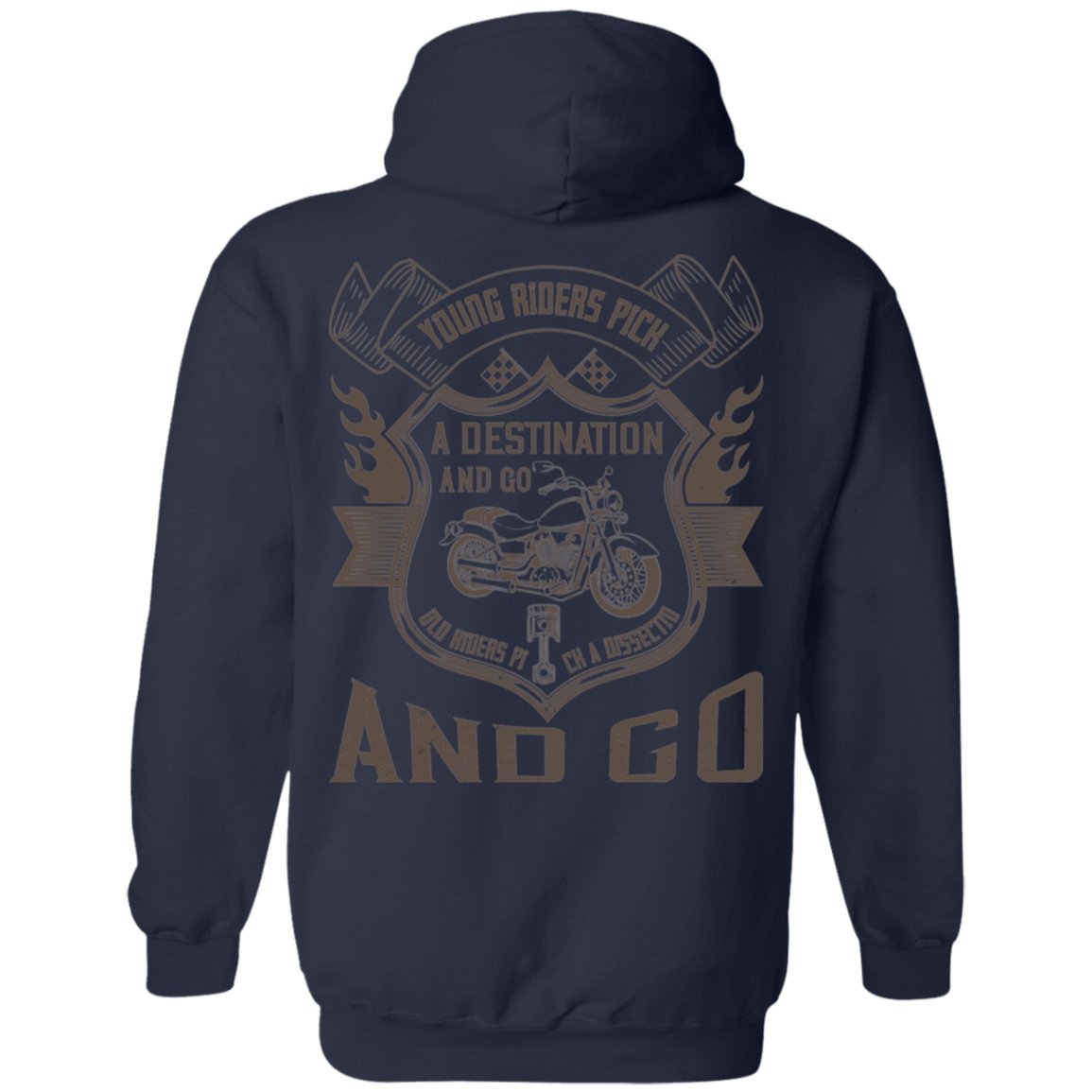 Motorcycle Design Pullover Hoodie - Alexecom.com