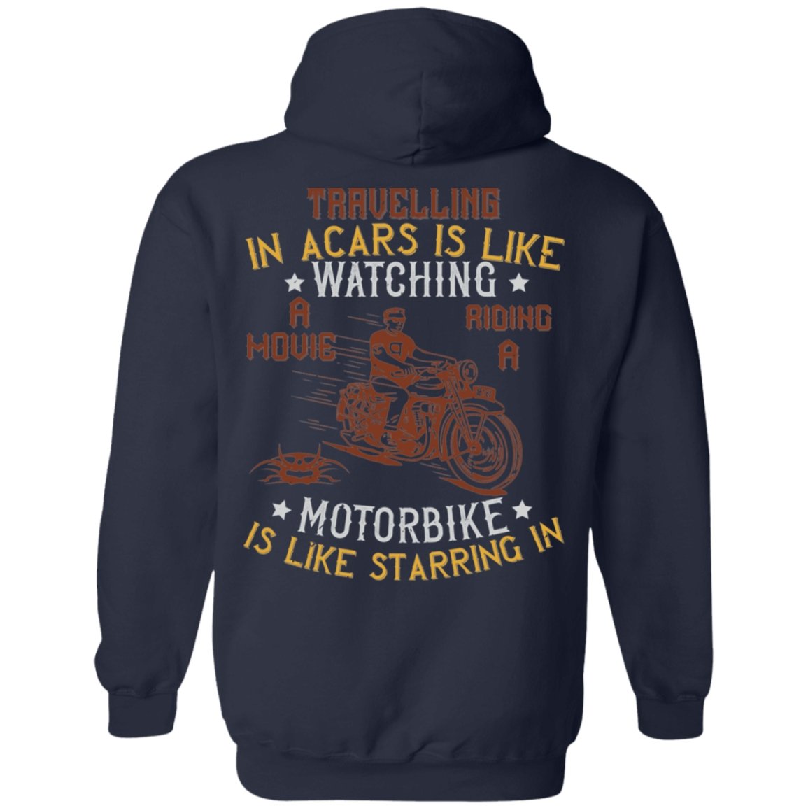 Motorcycle Design Pullover Hoodie - Alexecom.com