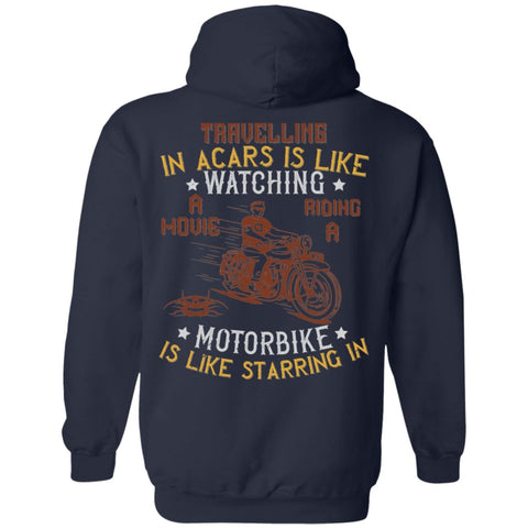 Image of Motorcycle Design Pullover Hoodie - Alexecom.com