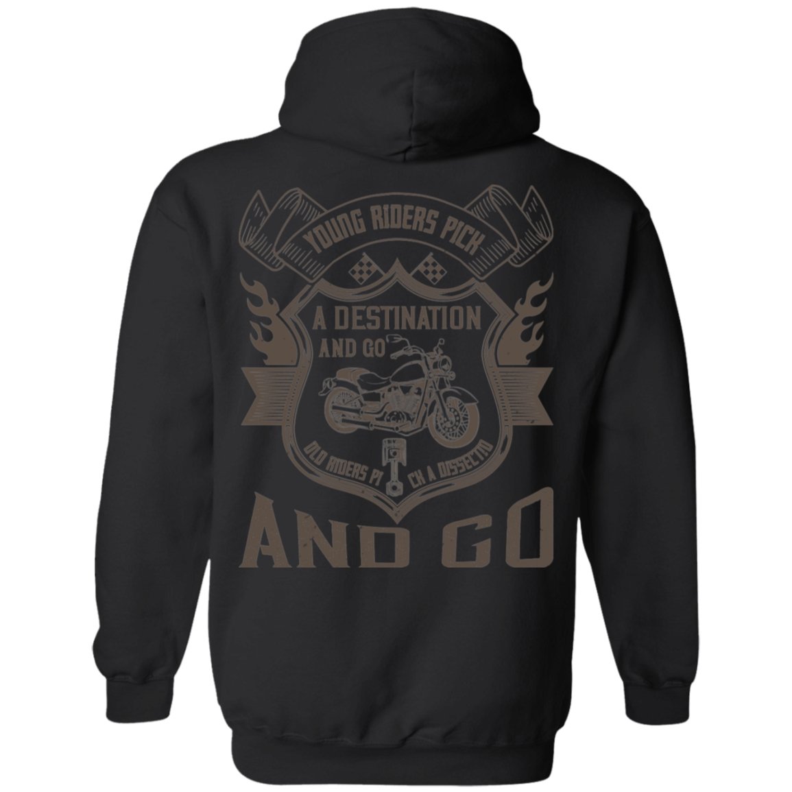Motorcycle Design Pullover Hoodie - Alexecom.com