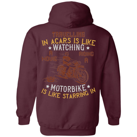Image of Motorcycle Design Pullover Hoodie - Alexecom.com