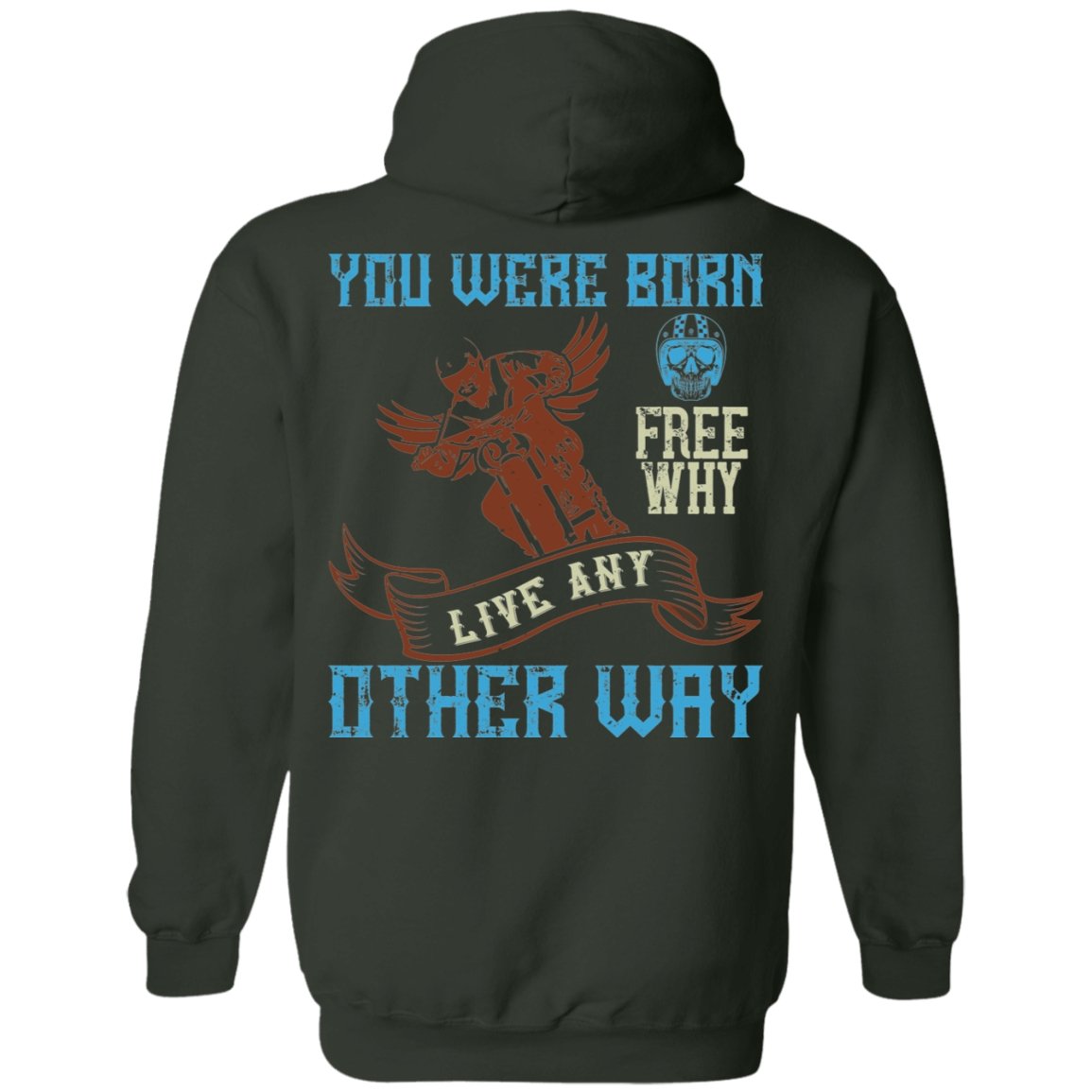 Motorcycle Design Pullover Hoodie - Alexecom.com