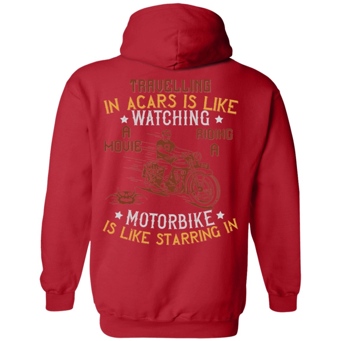 Motorcycle Design Pullover Hoodie - Alexecom.com