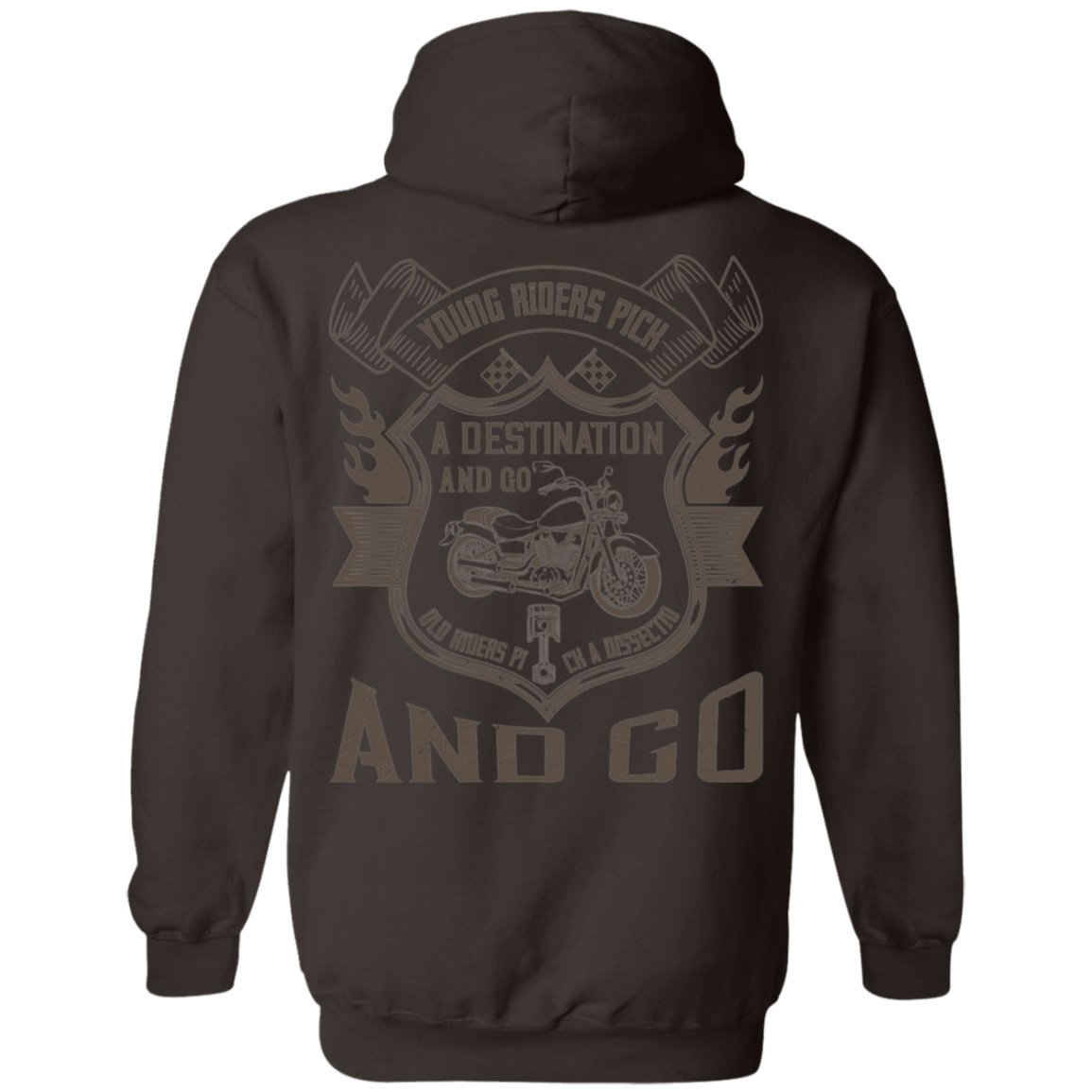 Motorcycle Design Pullover Hoodie - Alexecom.com