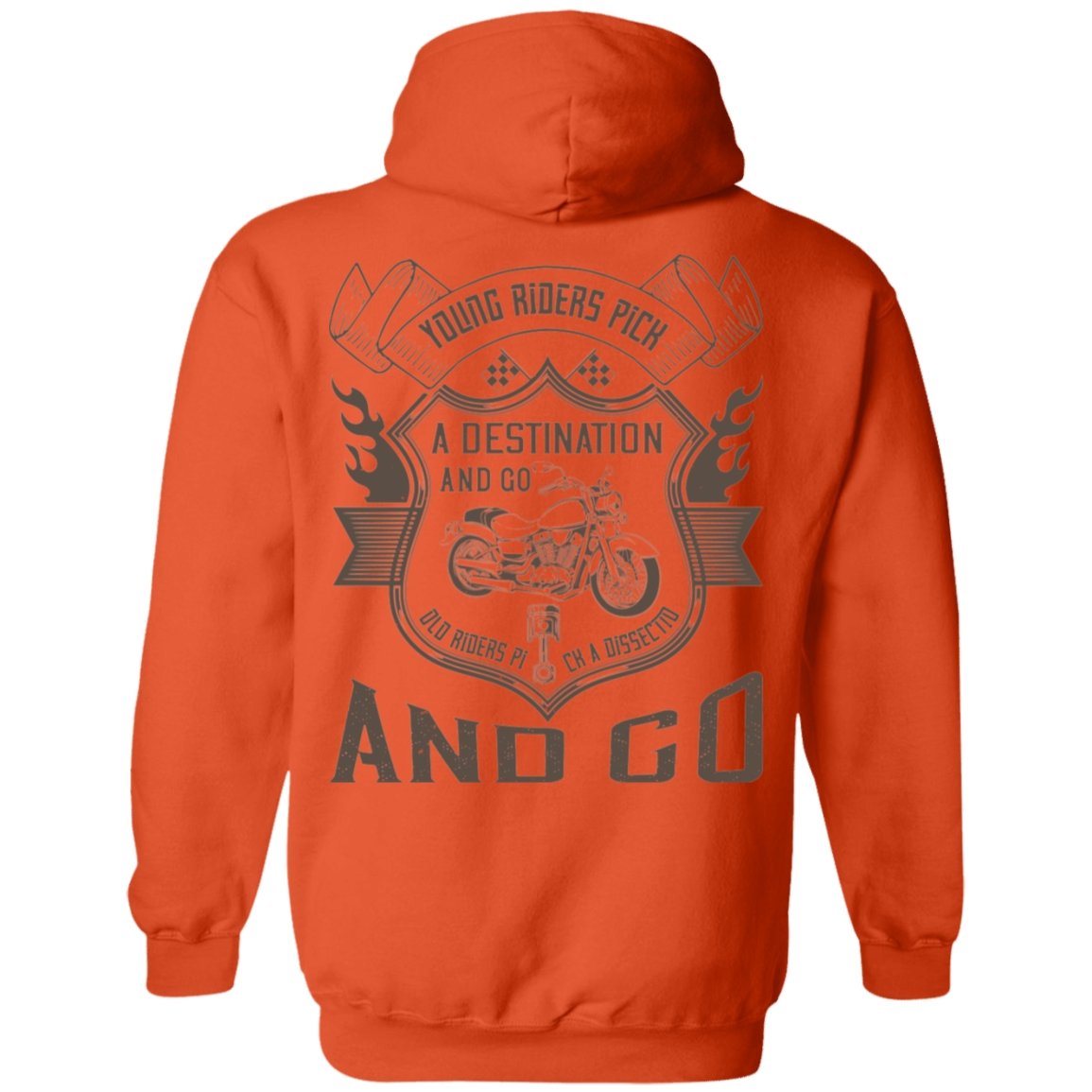 Motorcycle Design Pullover Hoodie - Alexecom.com