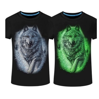New luminous men's short-sleeved T-shirt Personality men's 3D printed round neck T-shirt - Alexecom.com
