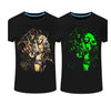 New luminous men's short-sleeved T-shirt Personality men's 3D printed round neck T-shirt - Alexecom.com