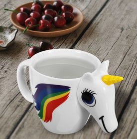Original 3D Unicorn Color Changing Ceramic Coffee Tea Mug Multi Colour Cup Gift - Alexecom.com