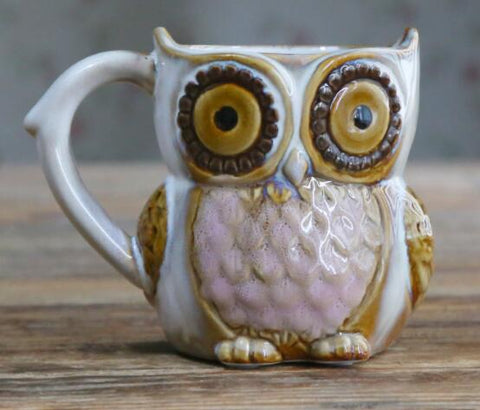 Image of owl ceramic cup - Alexecom.com