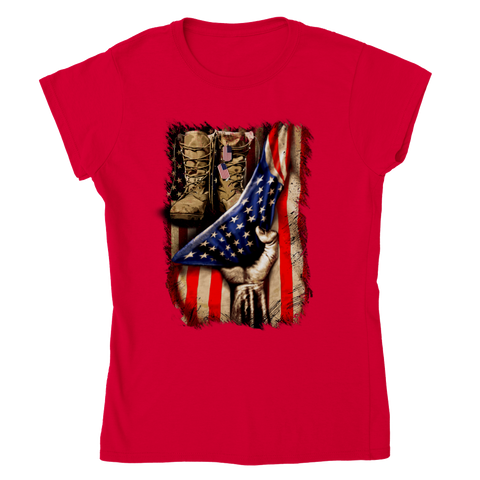 Image of Classic Womens Crewneck T-shirt Personalization Click at PERSONALIZE DESIGN BELOW