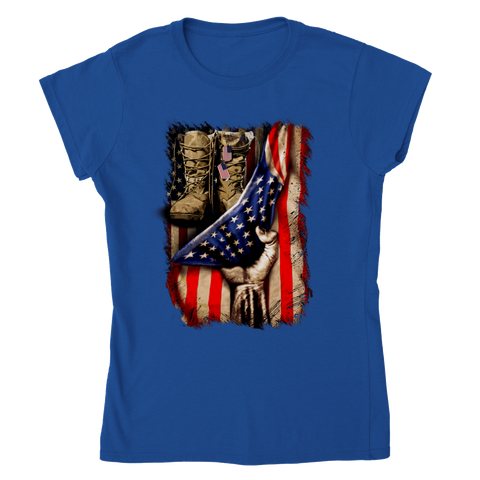 Image of Classic Womens Crewneck T-shirt Personalization Click at PERSONALIZE DESIGN BELOW