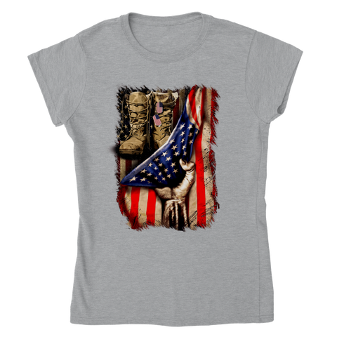 Image of Classic Womens Crewneck T-shirt Personalization Click at PERSONALIZE DESIGN BELOW