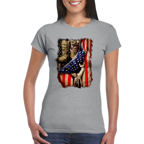 Image of Classic Womens Crewneck T-shirt Personalization Click at PERSONALIZE DESIGN BELOW