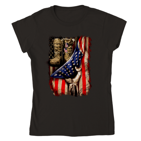 Image of Classic Womens Crewneck T-shirt Personalization Click at PERSONALIZE DESIGN BELOW