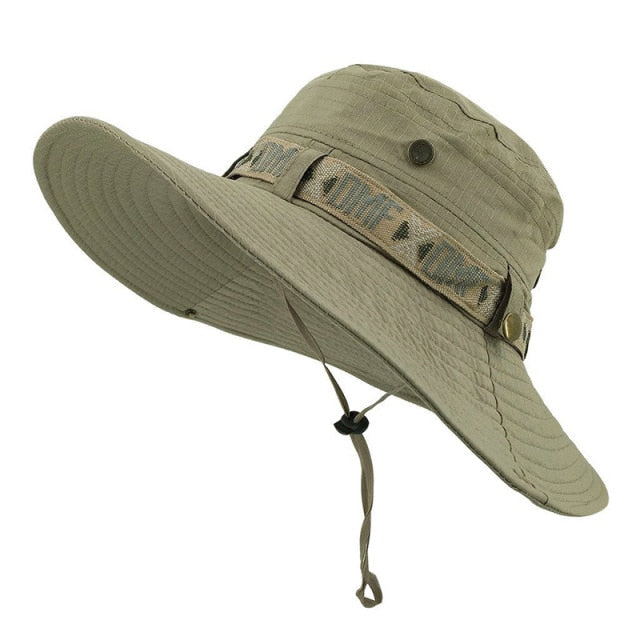 TACVASEN Army Men Tactical Sniper Hats Fish Bucket Hats Boonie Hat Summer Sun Protection Safari Cap Military Hike Hunt Hats Caps