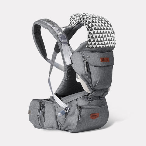 Image of Sunveno Ergonomic Baby Carrier Baby Kangaroo Child Hip Seat Tool Baby Holder Sling Wrap Backpacks Baby Travel Activity Gear