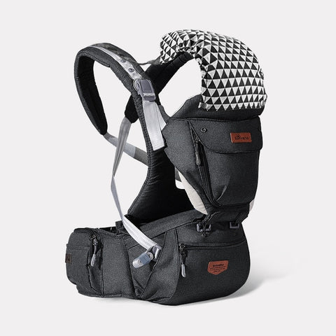 Image of Sunveno Ergonomic Baby Carrier Baby Kangaroo Child Hip Seat Tool Baby Holder Sling Wrap Backpacks Baby Travel Activity Gear