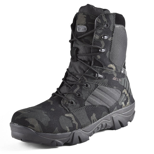 2020 Winter Men Boots Military Quality Special Force Tactical Desert Combat Ankle Boats Army Work Shoes Leather Snow Boots