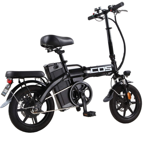 Image of Folding Electric Bike Bicycle 350W Brushless Motor with 48v 14.4Ah Lithium Ion Battery Fat Tire 14" for Adult