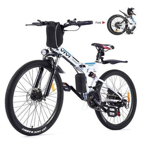 Image of 26Inch Electric 350W 36V Foldable Mountain Bike MTB 21 Speed E-Bike Disc Brake