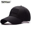 TACVASEN Tactical Baseball Cap USA Flag Sun Protection Adjustable Cap