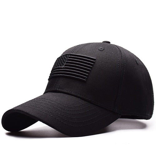 TACVASEN Tactical Baseball Cap USA Flag Sun Protection Adjustable Cap