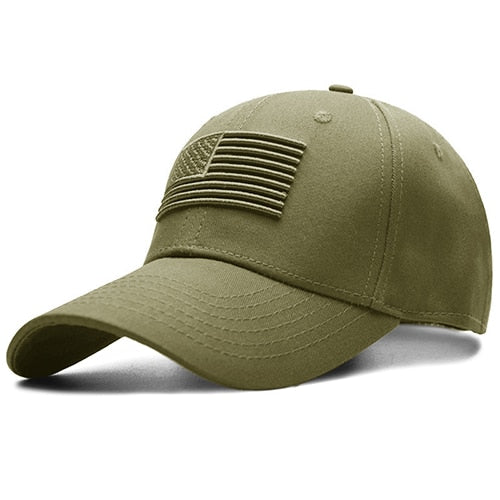 TACVASEN Tactical Baseball Cap USA Flag Sun Protection Adjustable Cap