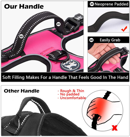 Image of No Pull Dog Pet Harness Adjustable Control Vest Dogs Reflective XS S M Large XXL