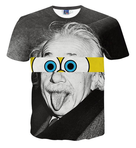 Image of Sprout 3D T-shirt 3D Eins stereo men short sleeved T-shirt couple for summer clothes increase code - Alexecom.com