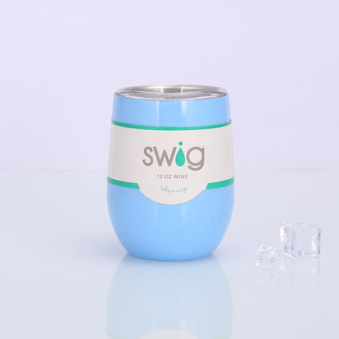 Image of Swig eggshell cup 12oz stainless steel wine mug - Alexecom.com