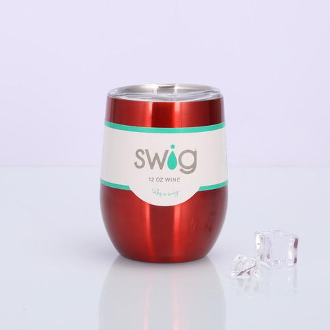 Image of Swig eggshell cup 12oz stainless steel wine mug - Alexecom.com