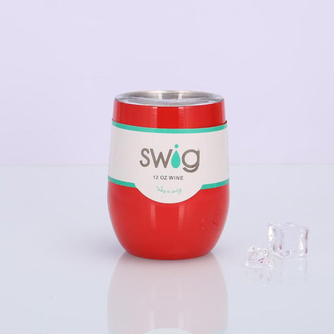 Image of Swig eggshell cup 12oz stainless steel wine mug - Alexecom.com