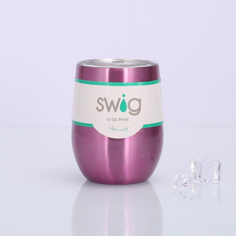 Image of Swig eggshell cup 12oz stainless steel wine mug - Alexecom.com