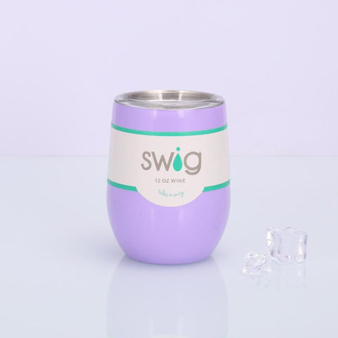 Image of Swig eggshell cup 12oz stainless steel wine mug - Alexecom.com