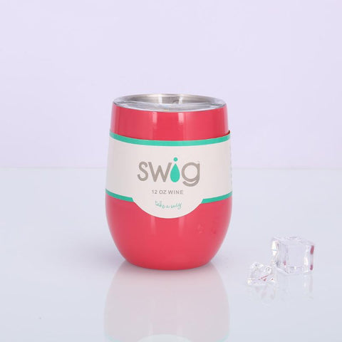 Image of Swig eggshell cup 12oz stainless steel wine mug - Alexecom.com