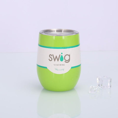 Image of Swig eggshell cup 12oz stainless steel wine mug - Alexecom.com