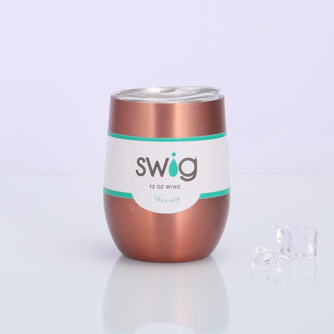 Image of Swig eggshell cup 12oz stainless steel wine mug - Alexecom.com