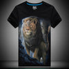 T-shirt printing 3D moonlight lion - Alexecom.com