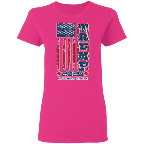Image of Trump 2020 Shadow Design Edition Ladies' T-Shirt - Alexecom.com