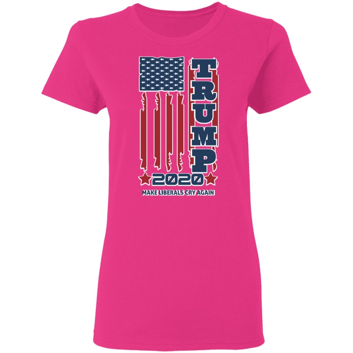 Trump 2020 Shadow Design Edition Ladies' T-Shirt - Alexecom.com