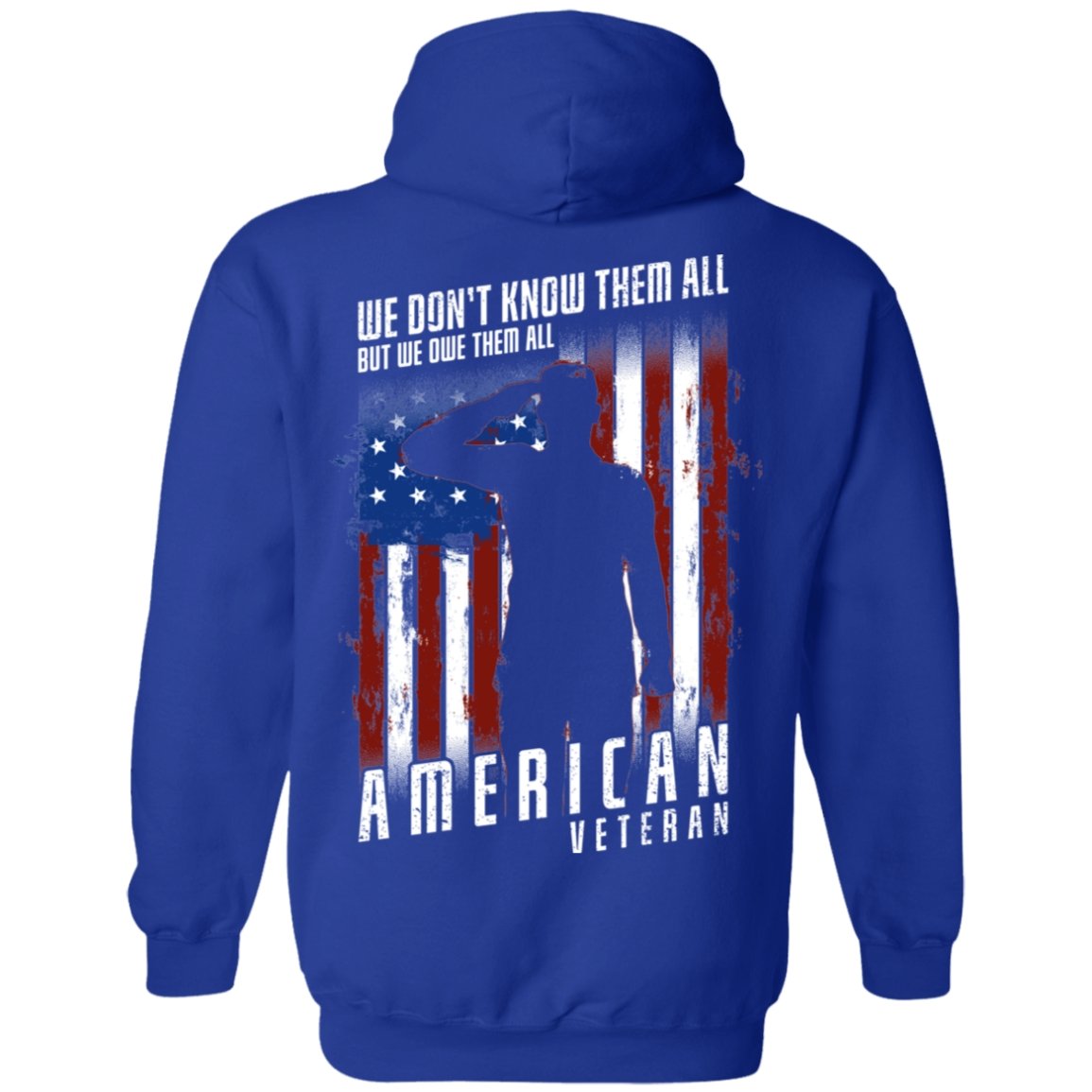 Veteran Design Double Side Printed Pullover Hoodie - Alexecom.com