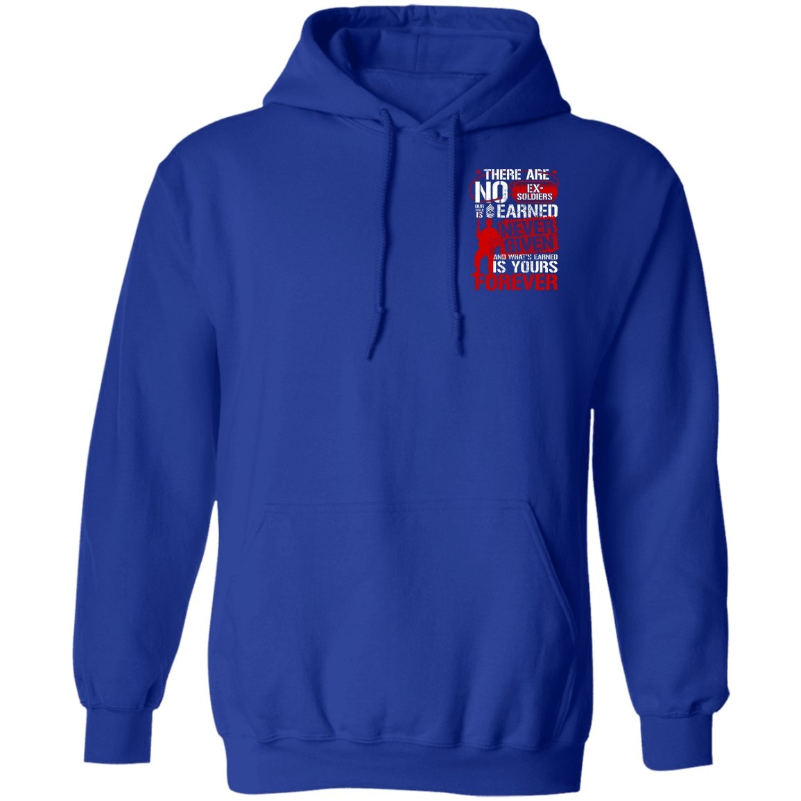 Veteran Design Double Side Printed Pullover Hoodie - Alexecom.com