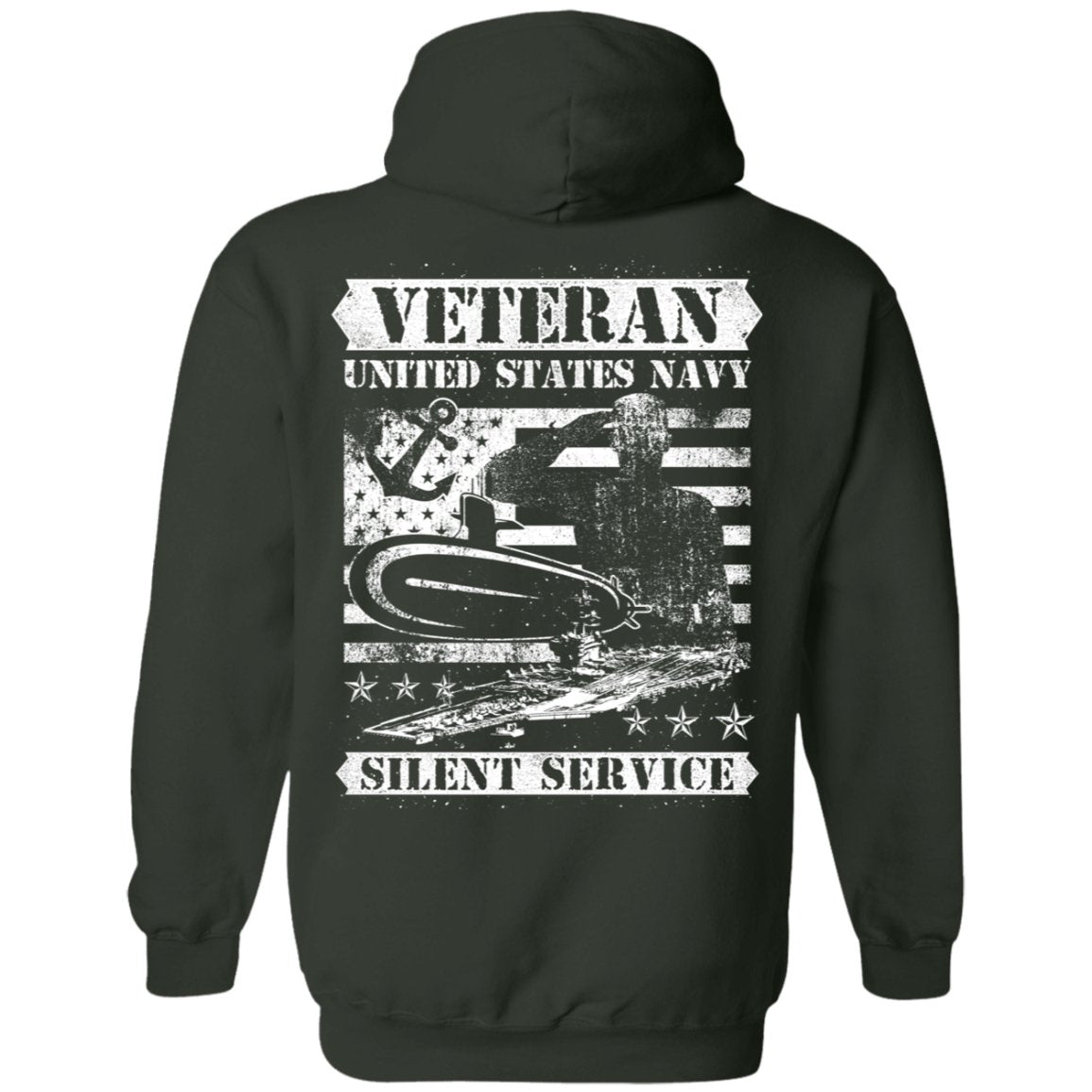 Veteran Design Double Side Printed Pullover Hoodie - Alexecom.com