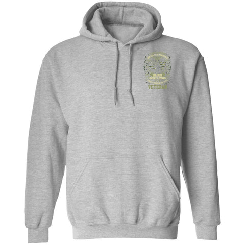 Image of Veteran Design Double Side Printed Pullover Hoodie - Alexecom.com