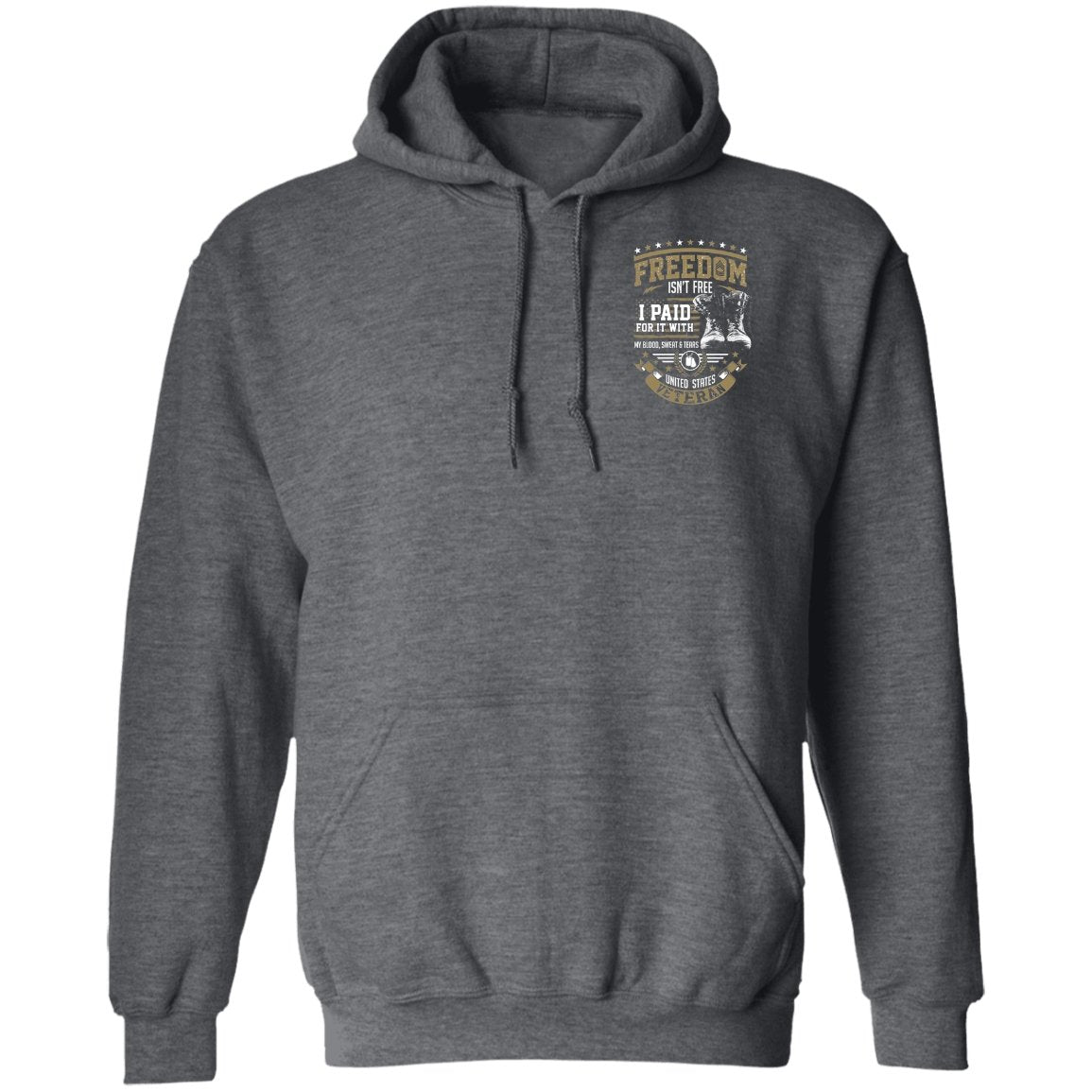 Veteran Design Double Side Printed Pullover Hoodie - Alexecom.com