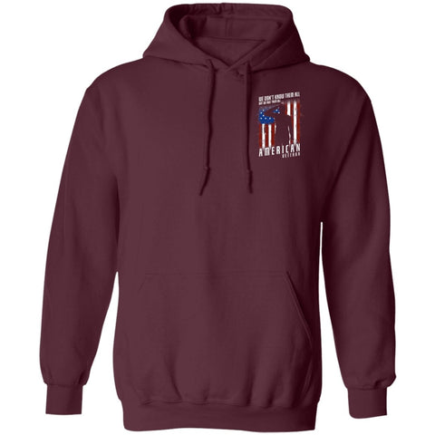 Image of Veteran Design Double Side Printed Pullover Hoodie - Alexecom.com
