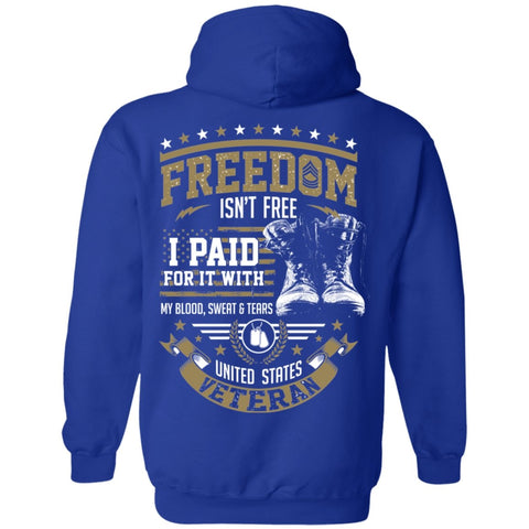 Image of Veteran Design Double Side Printed Pullover Hoodie - Alexecom.com
