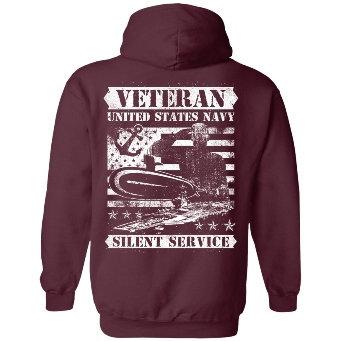 Veteran Design Double Side Printed Pullover Hoodie - Alexecom.com