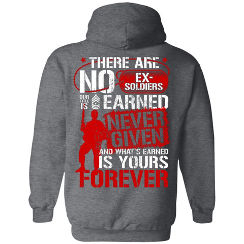 Image of Veteran Design Double Side Printed Pullover Hoodie - Alexecom.com